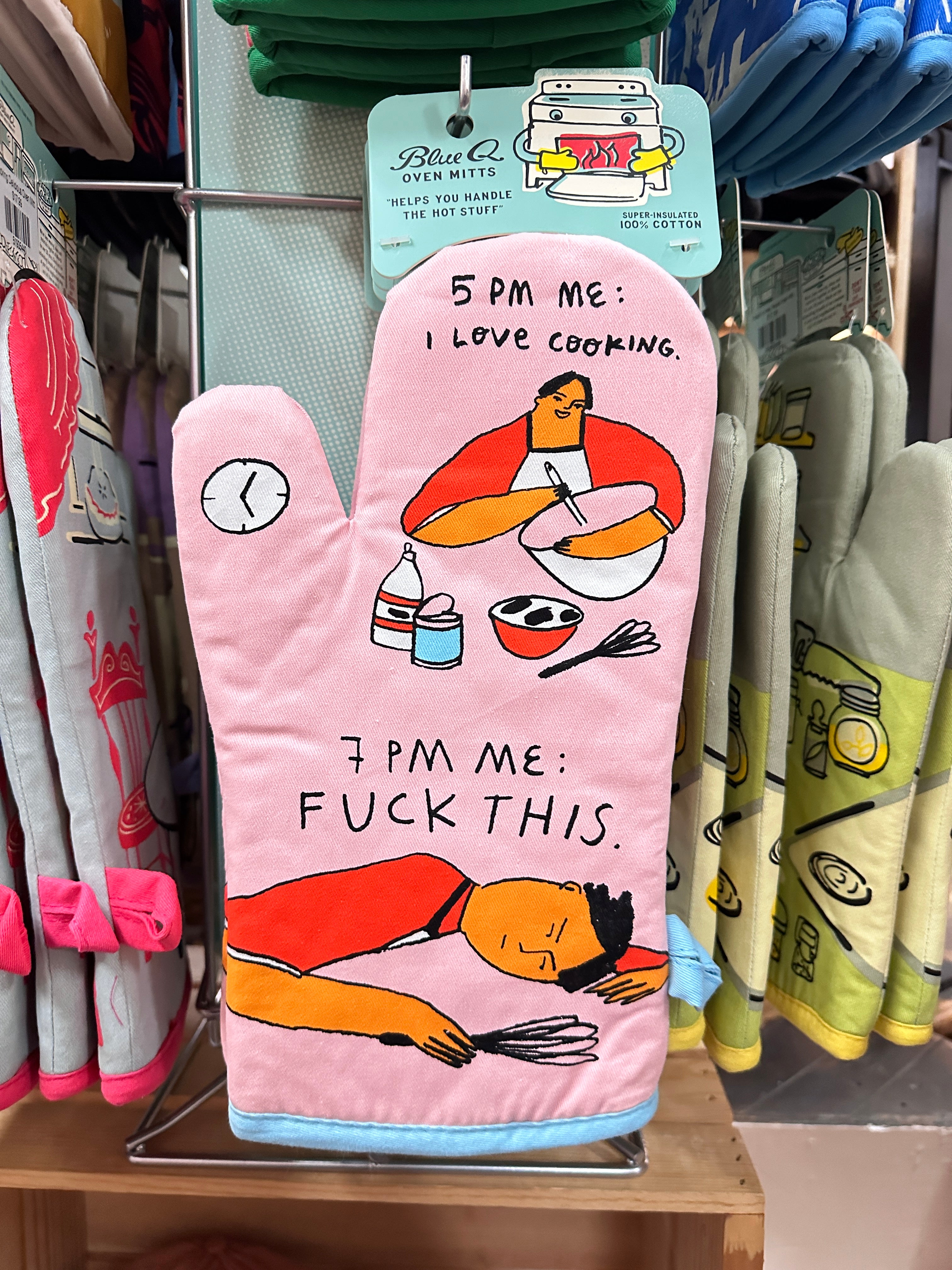 5pm Love 7pm F*ck This Oven Mitt