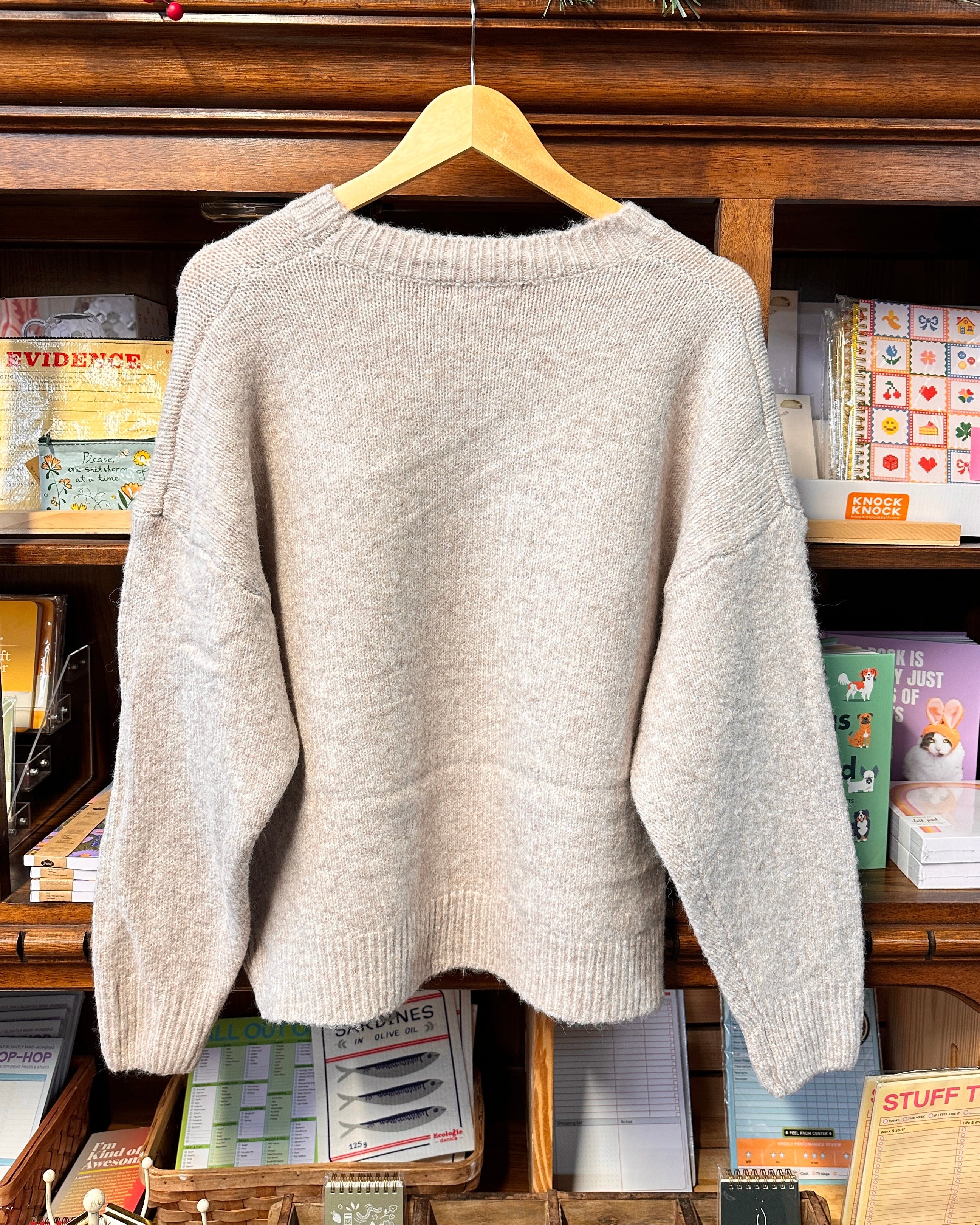 Trout Knit Sweater - Oatmeal