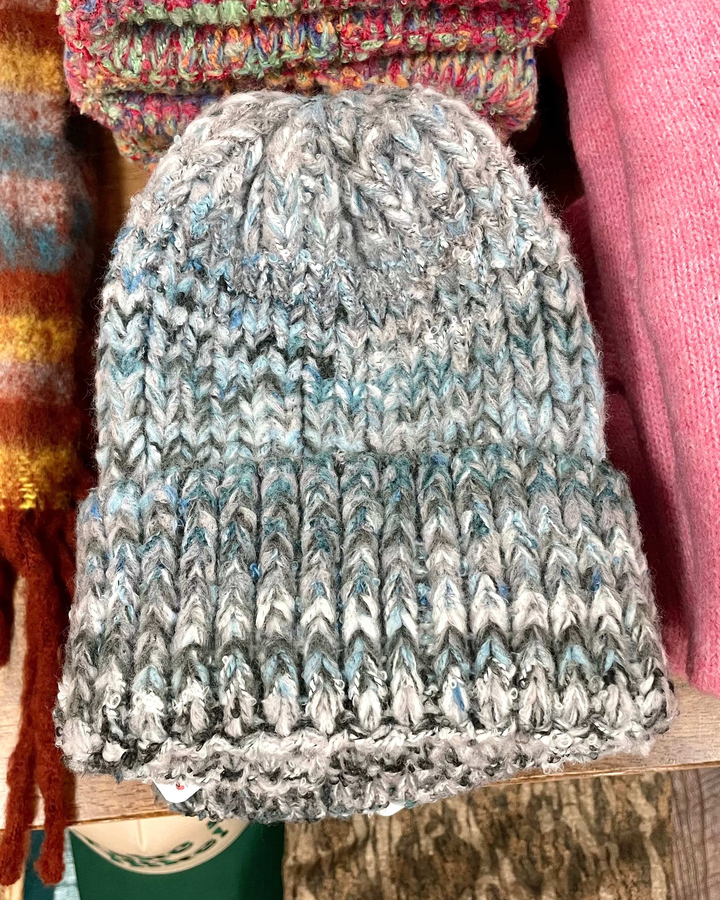 Knit Beanie - Blue Gradient