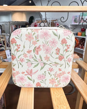 Compact Travel Jewelry Box - Pink Florals