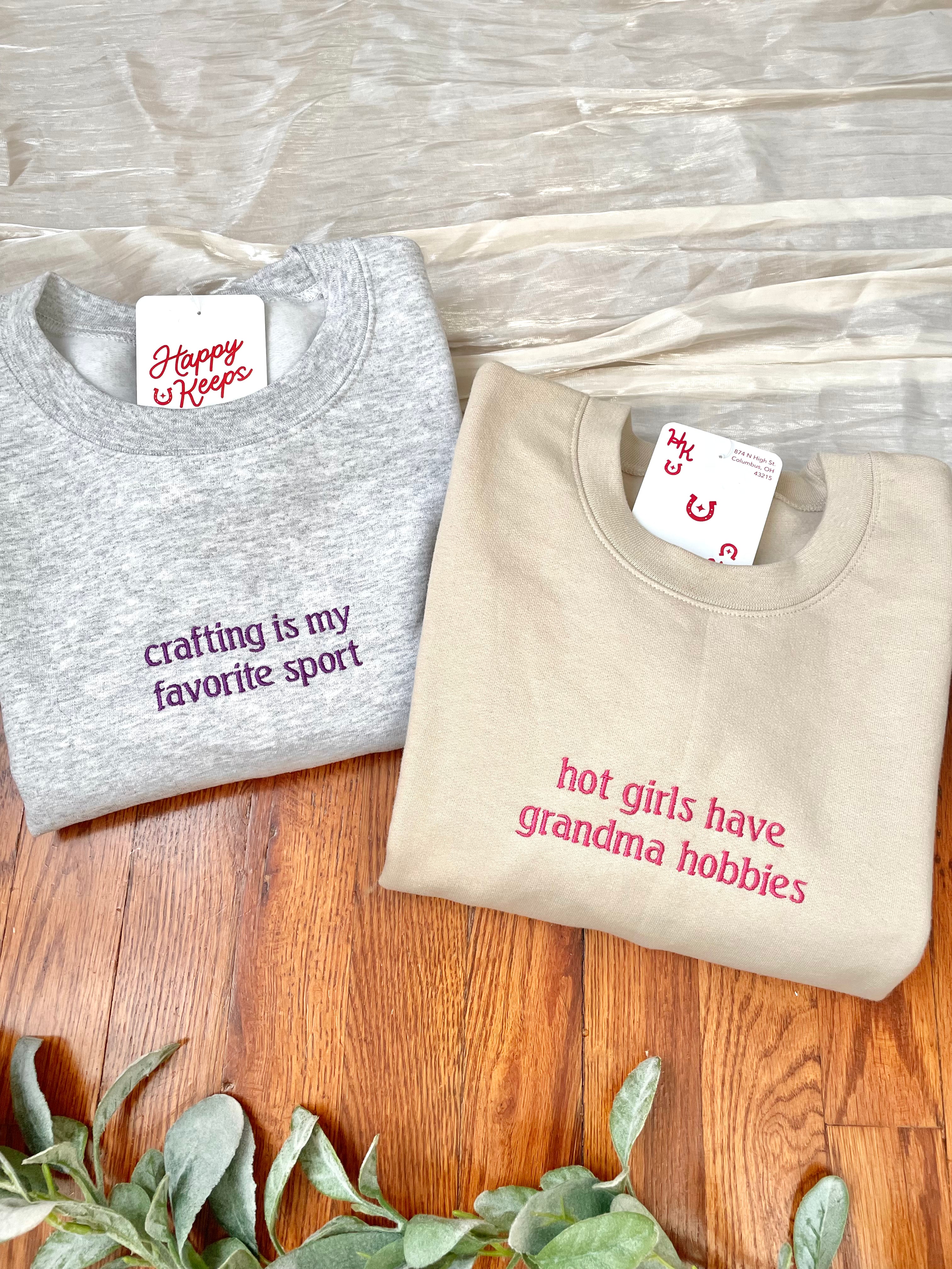 Crafting Is My Favorite Sport Sweatshirt [Made to order, ships in 1-2 weeks]