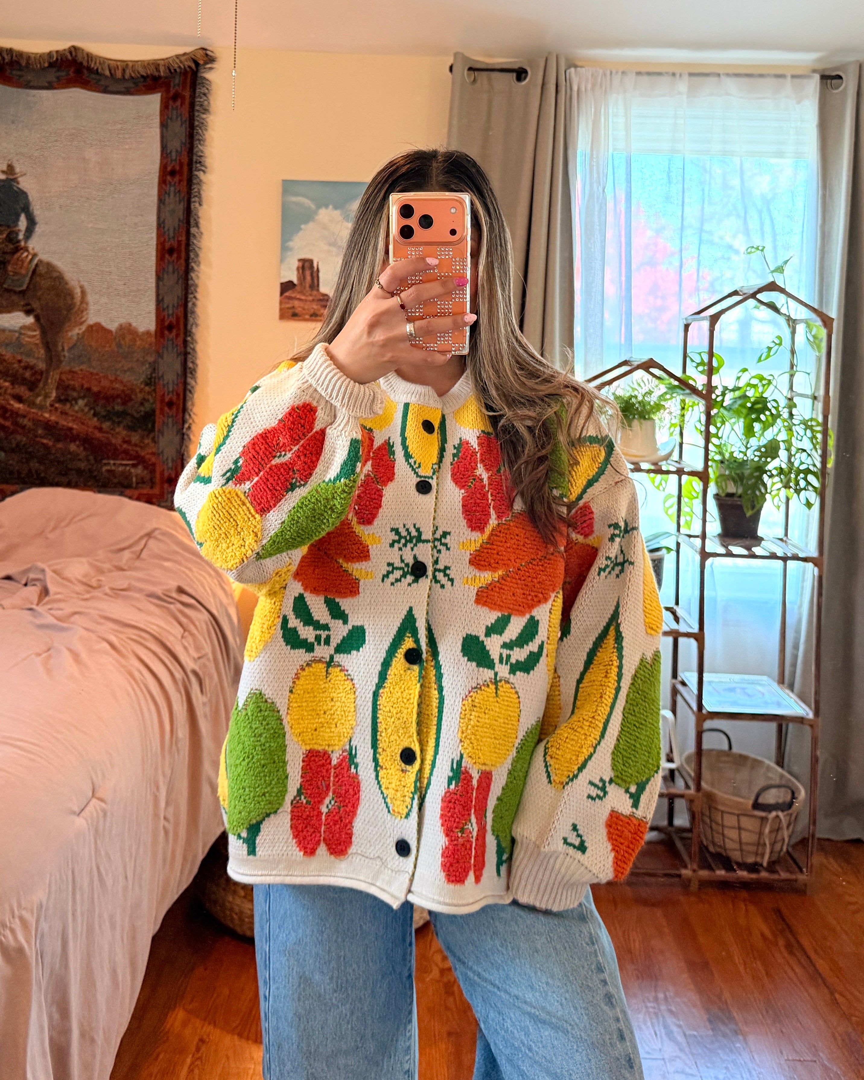 Veggie Knit Cardigan - One Size