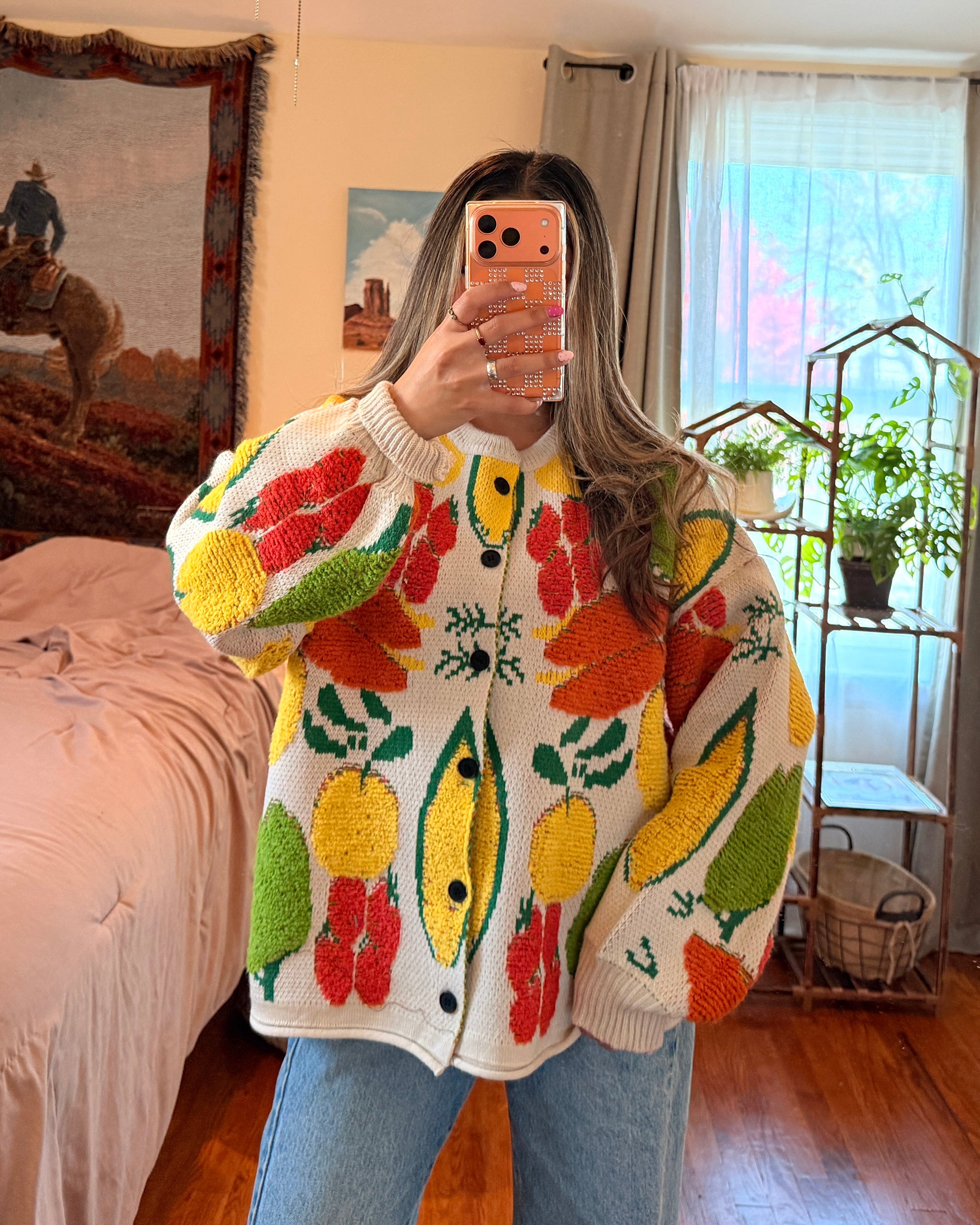 Veggie Knit Cardigan - One Size