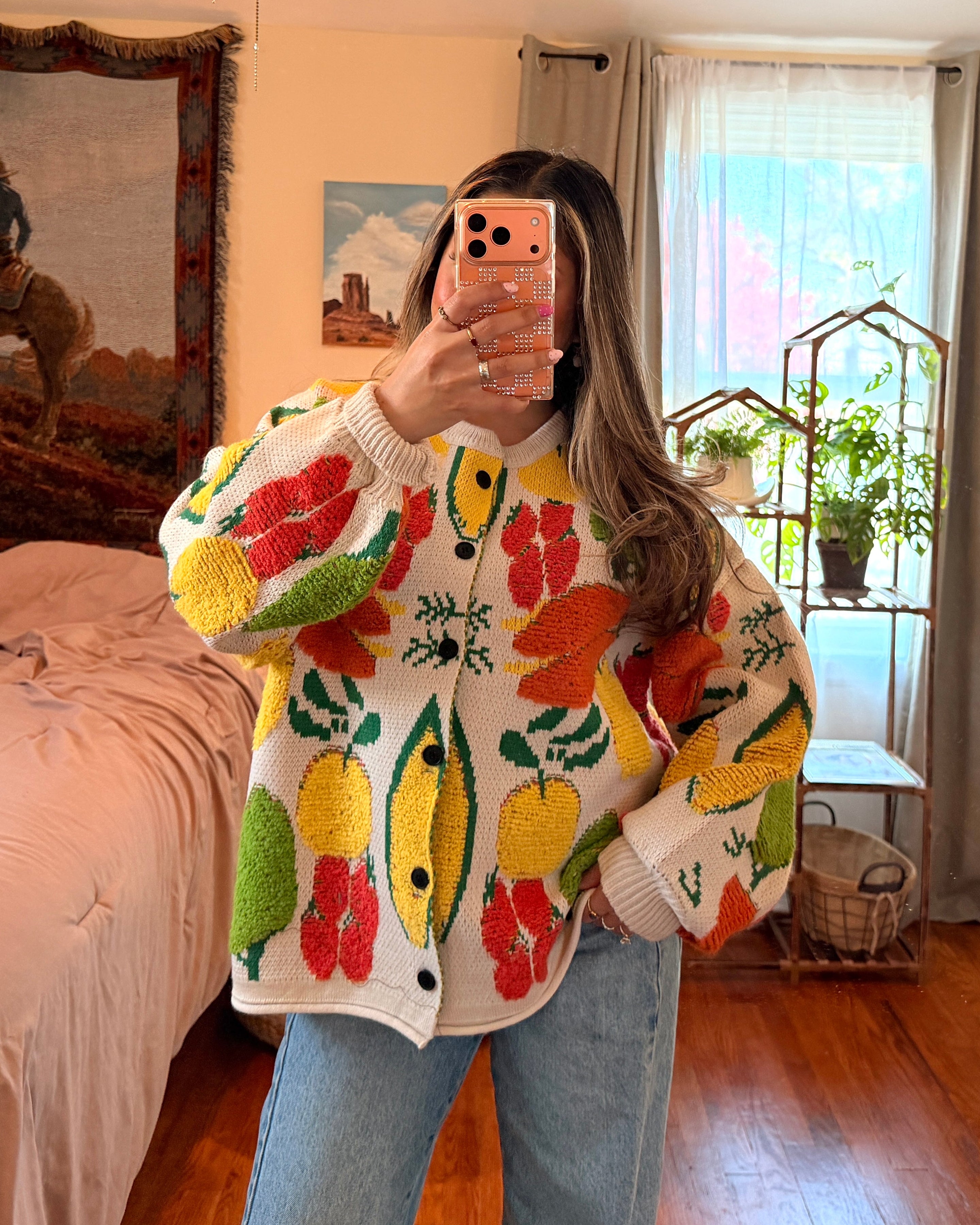 Veggie Knit Cardigan - One Size