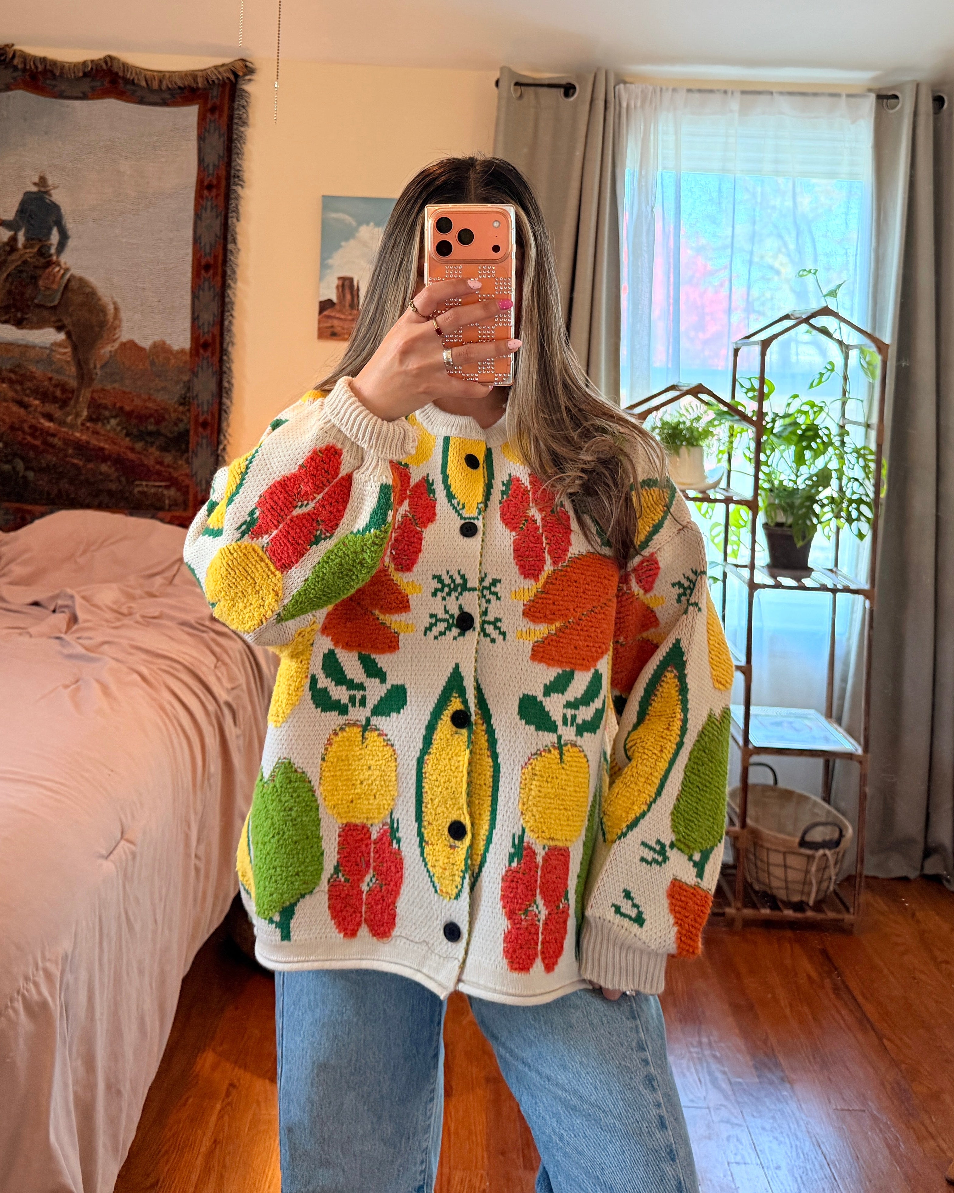Veggie Knit Cardigan - One Size