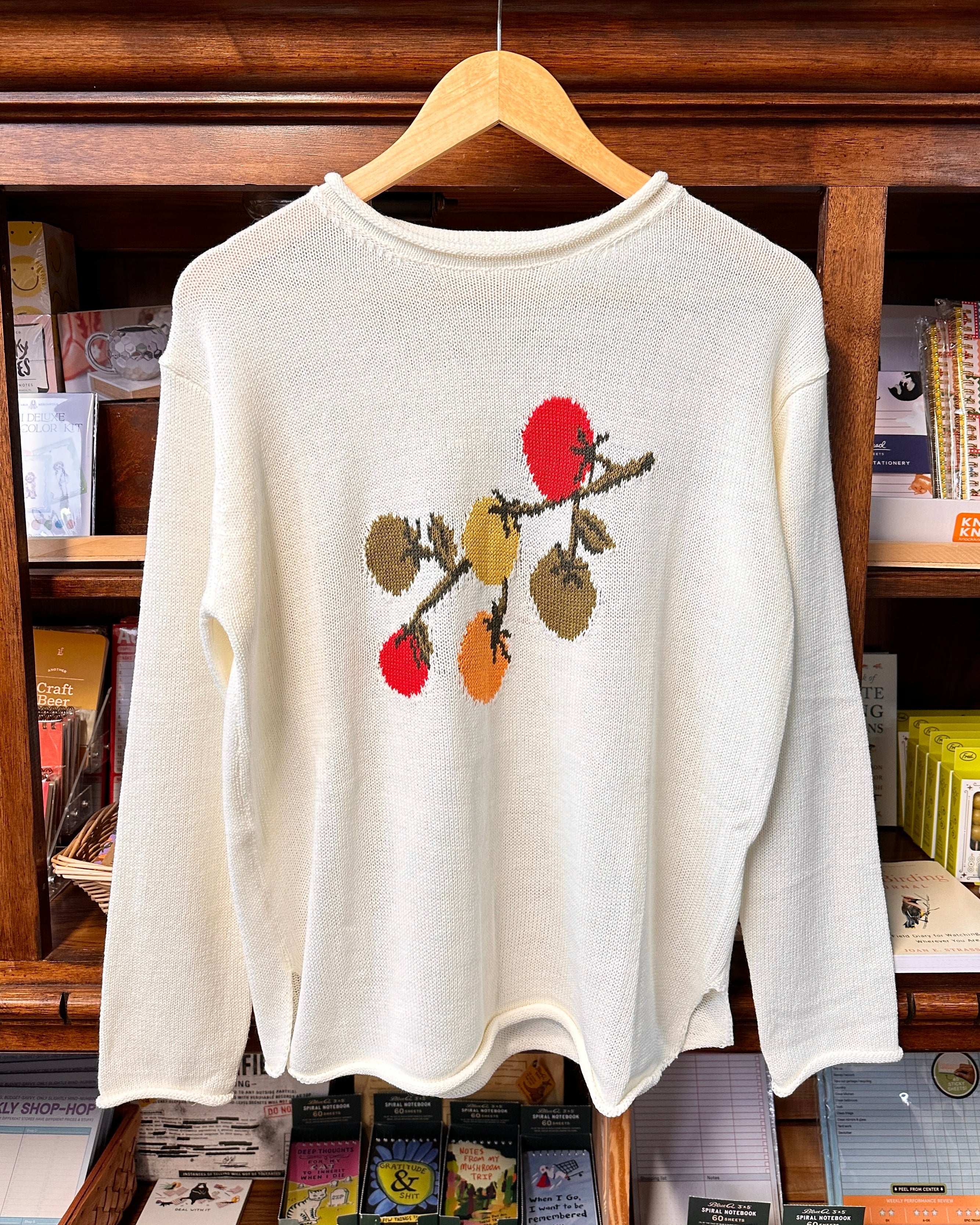 Lightweight Heirloom Tomatoes Knit Sweater