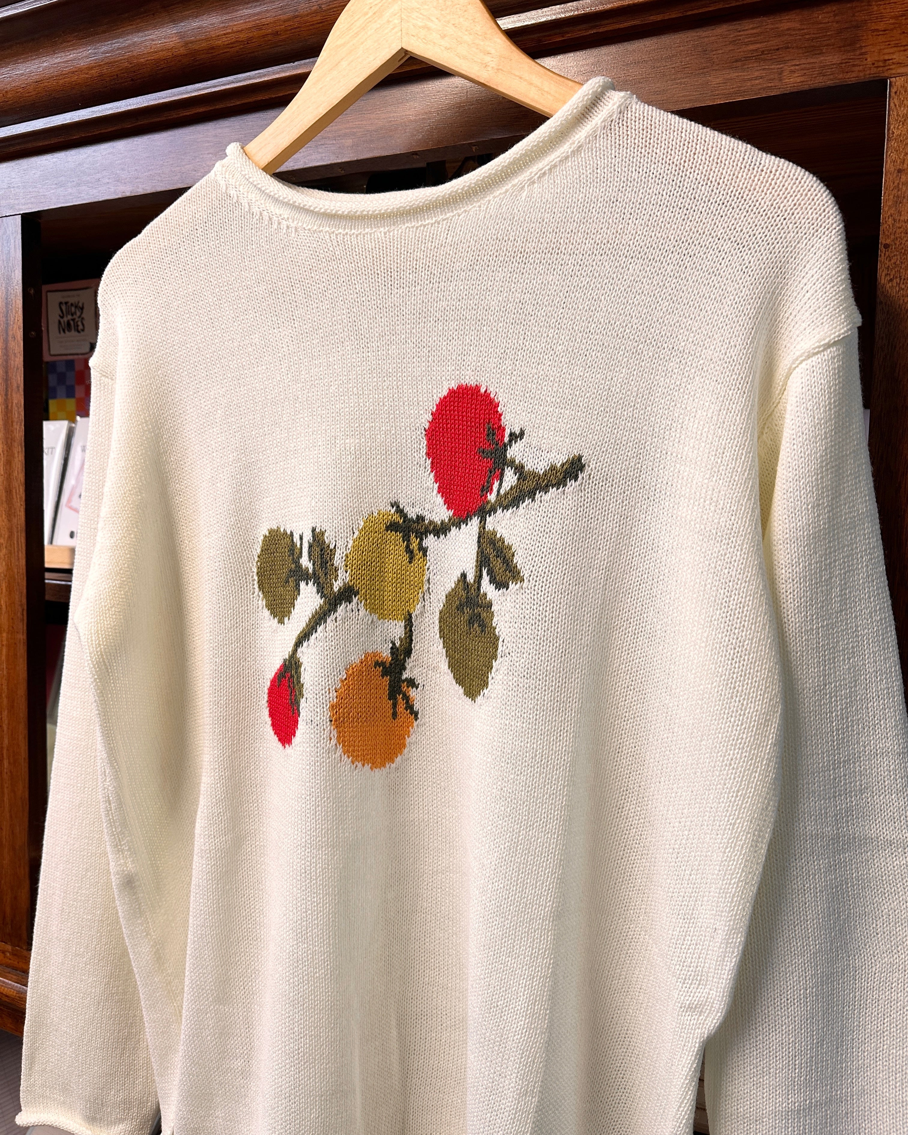 Lightweight Heirloom Tomatoes Knit Sweater