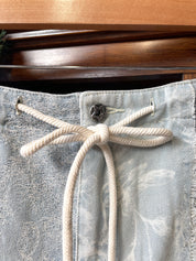 Floral Denim Patchwork Skirt