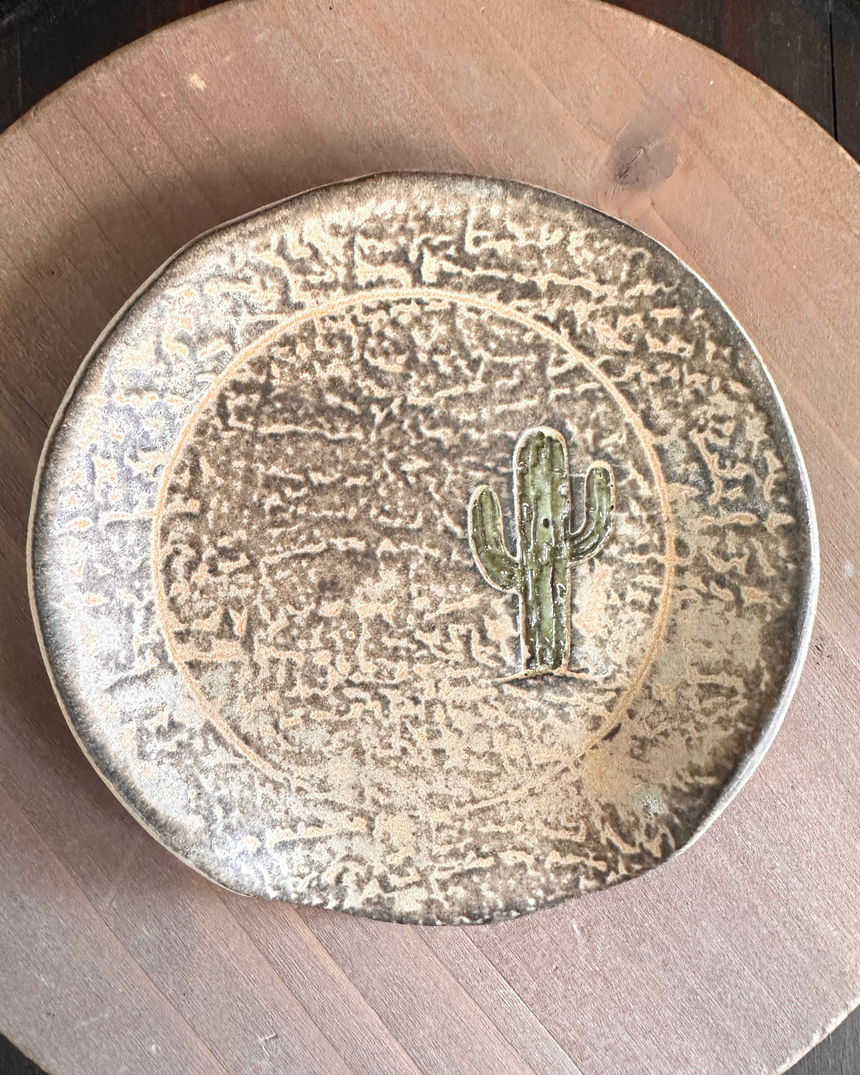 Saguaro Cactus Ceramic Spoon Rest
