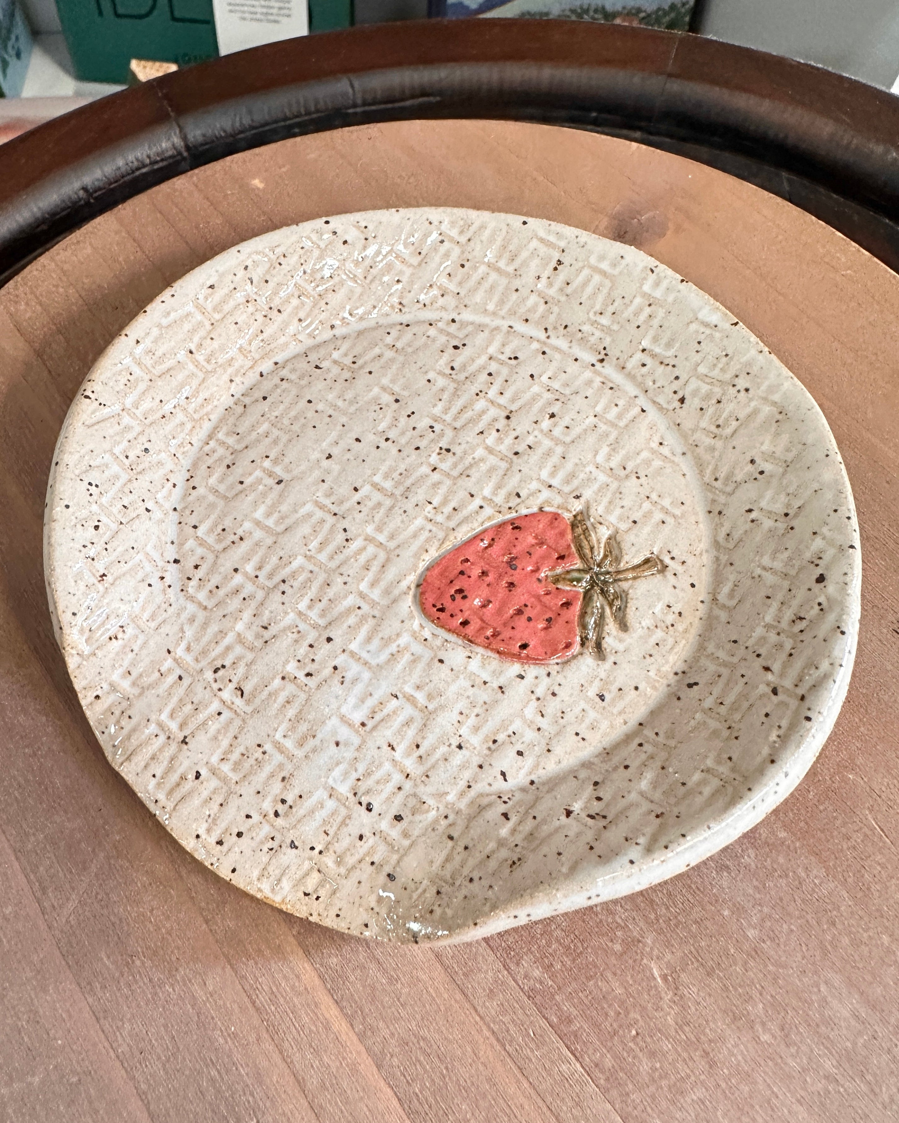 Strawberry Ceramic Spoon Rest