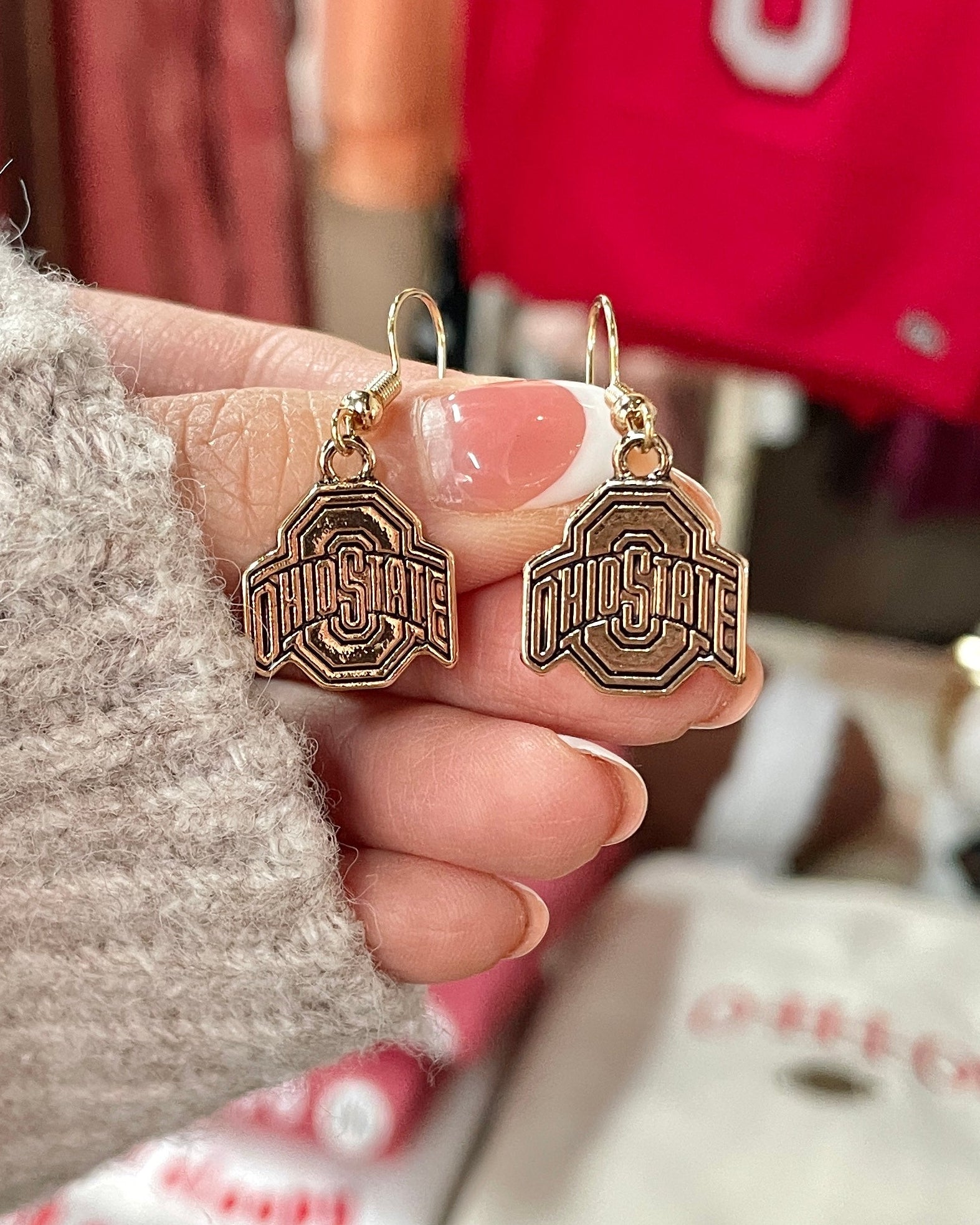 Ohio State Gold Icon Earrings
