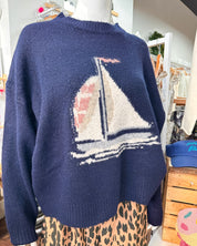 Sailboat Knit Sweater