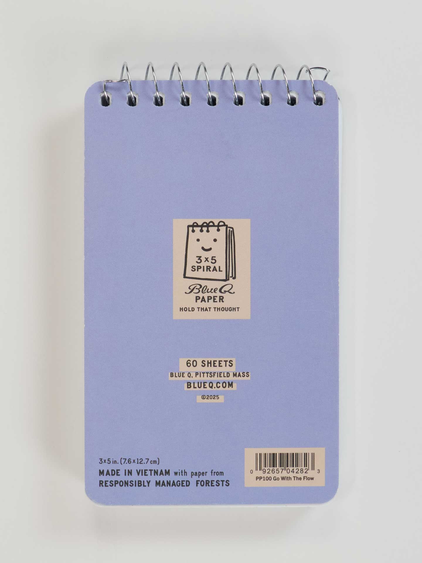 Go With The Flow 3x5 Spiral Notebook