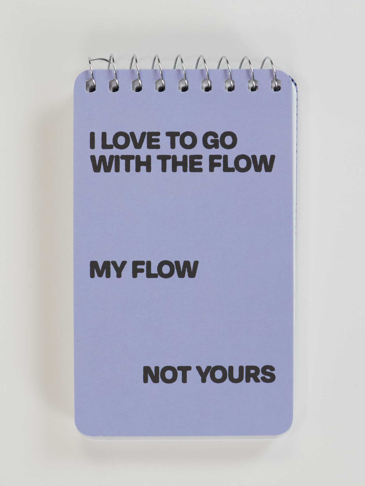 Go With The Flow 3x5 Spiral Notebook