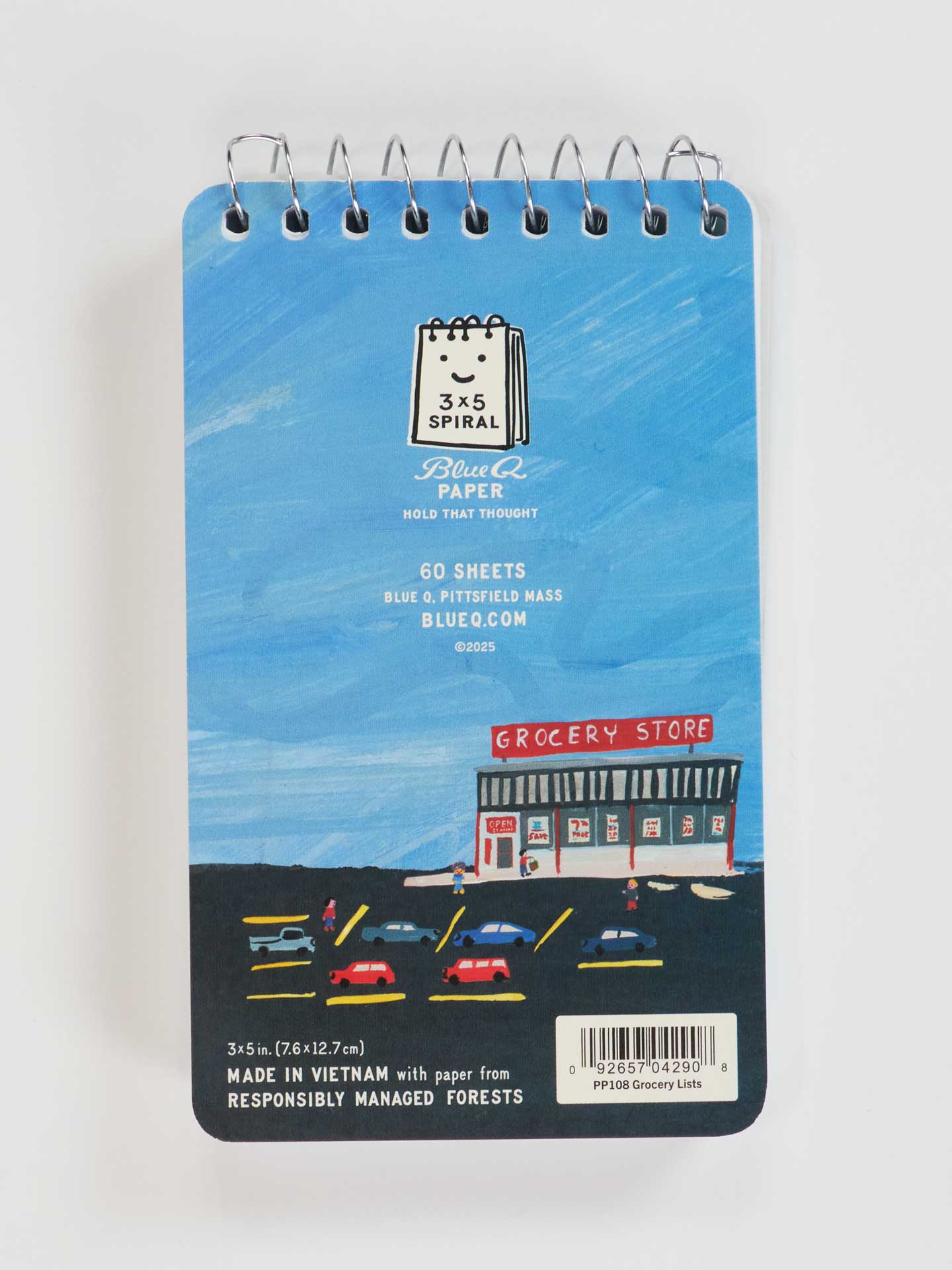 Grocery Lists 3x5 Spiral Notebook