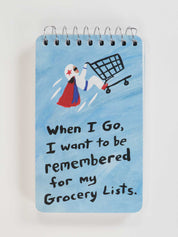 Grocery Lists 3x5 Spiral Notebook