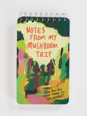 Mushroom Trip 3x5 Spiral Notebook