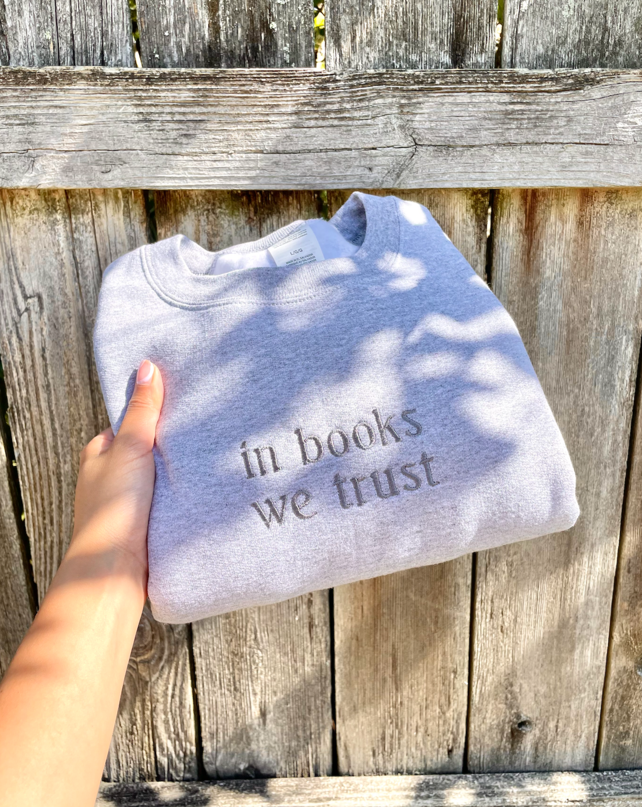 In Books We Trust Sweatshirt