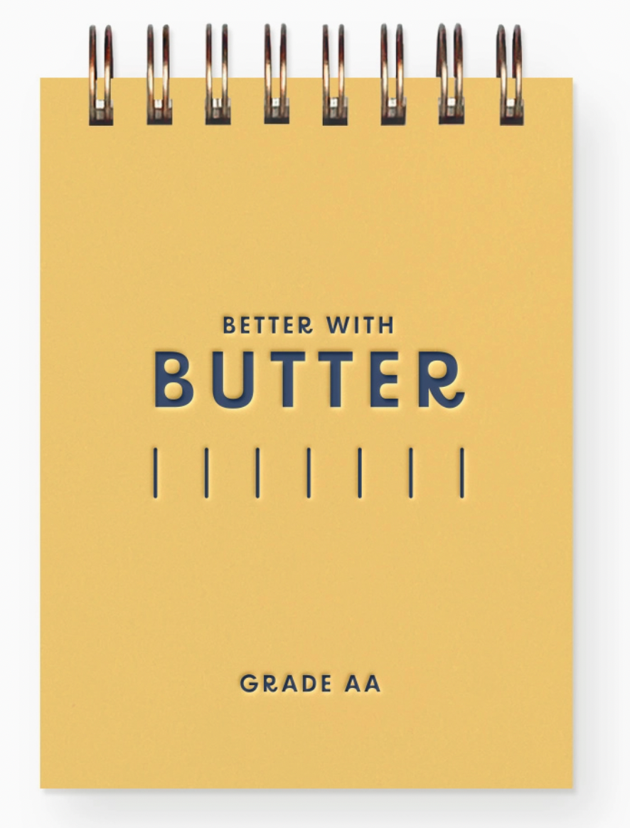Better With Butter Mini Jotter Notebook