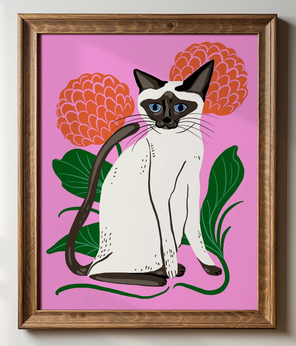 Siamese Cat Print - 8"X10"