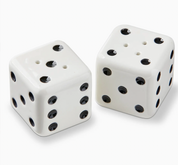 Dice Salt and Pepper Shakers