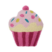 Cupcake Wool Hook Pillow