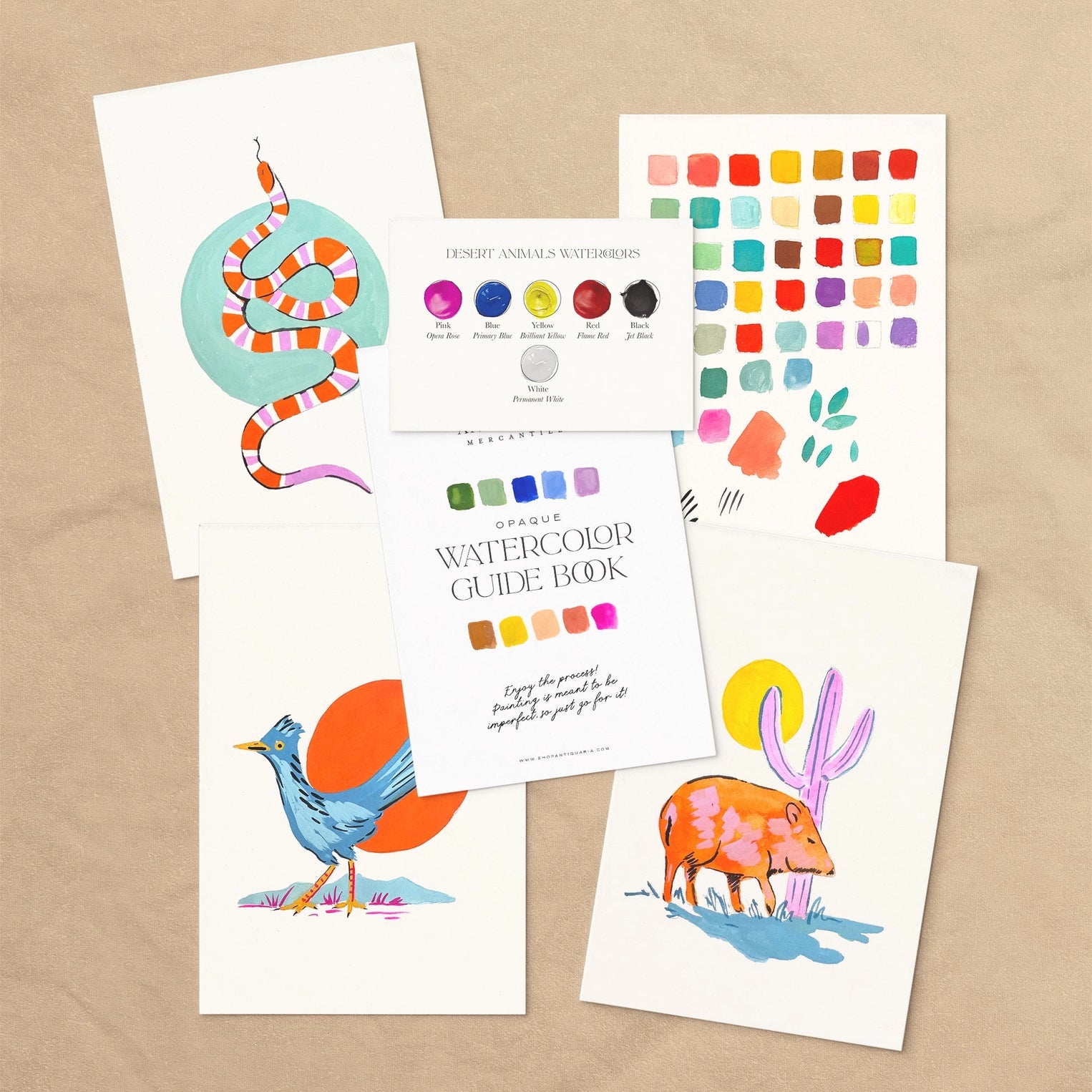 Watercolor Painting Kit : Southwest Animals