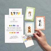 Mini Watercolor Painting Kit : Dogs