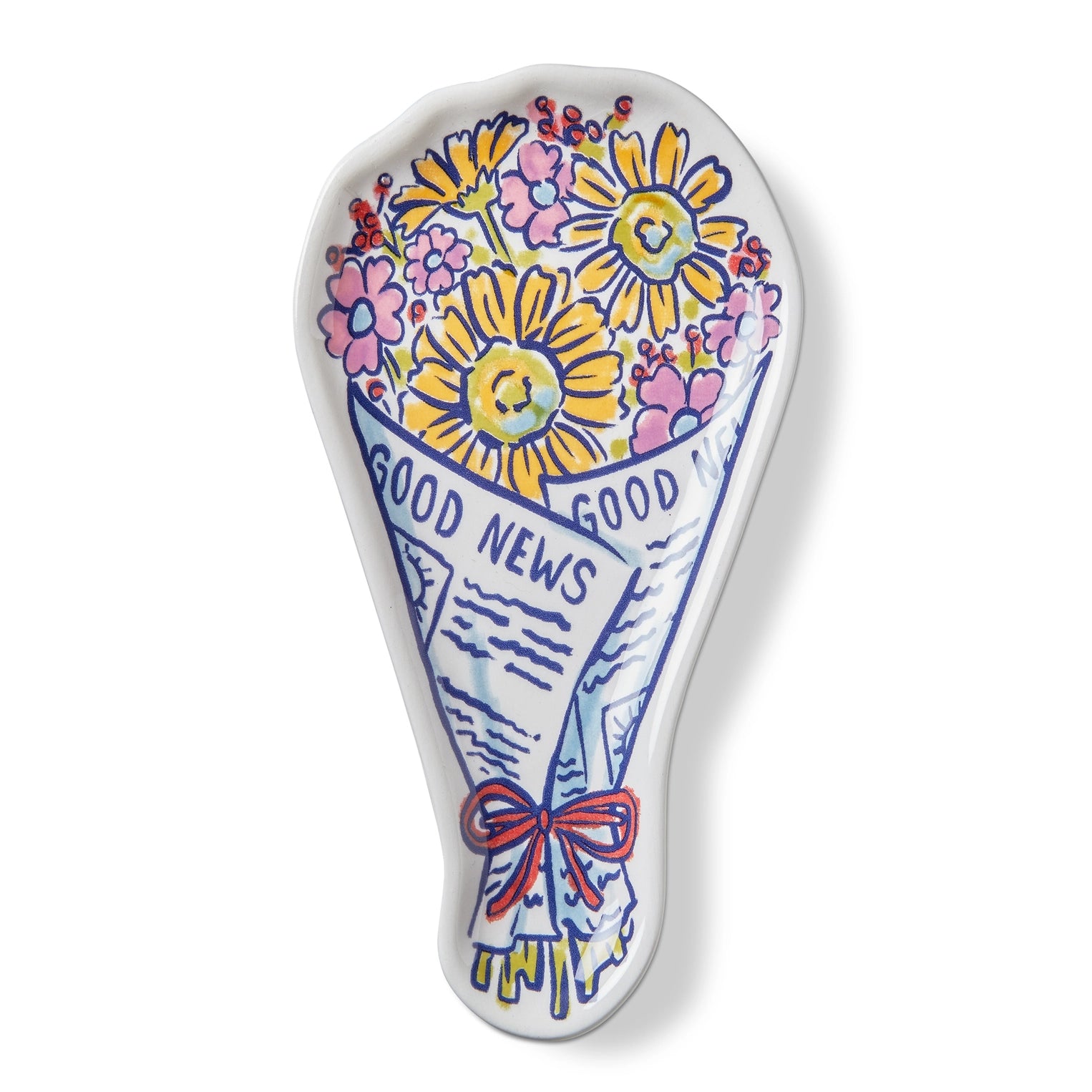Newspaper Bouquet Trinket Dish