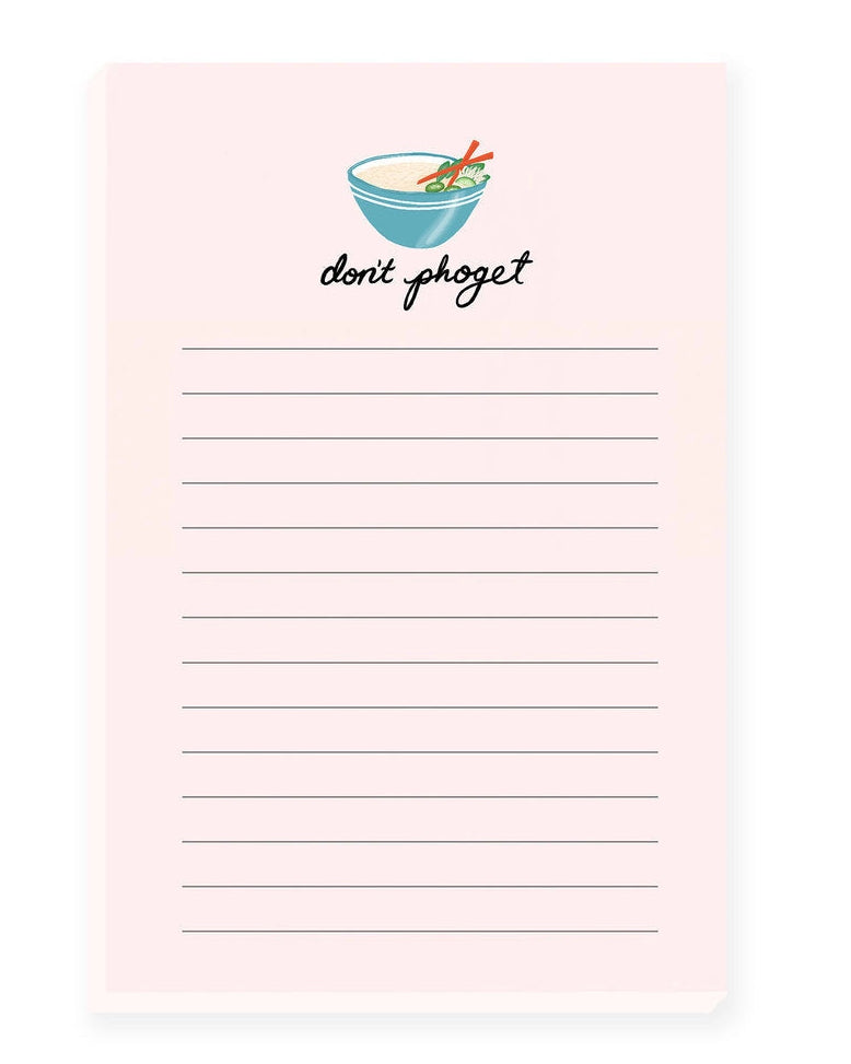Don't Pho-Get Notepad
