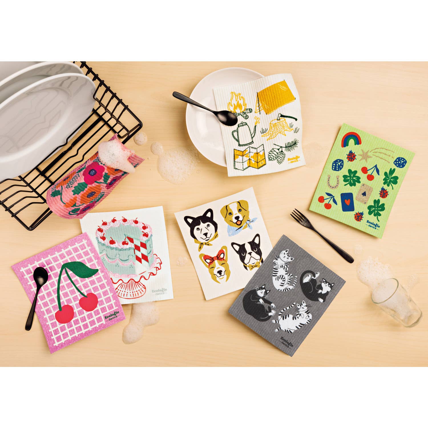 Uptown Dogs Swedish Dishcloth
