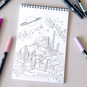 Cosmic Cowgirl Premium Coloring Book