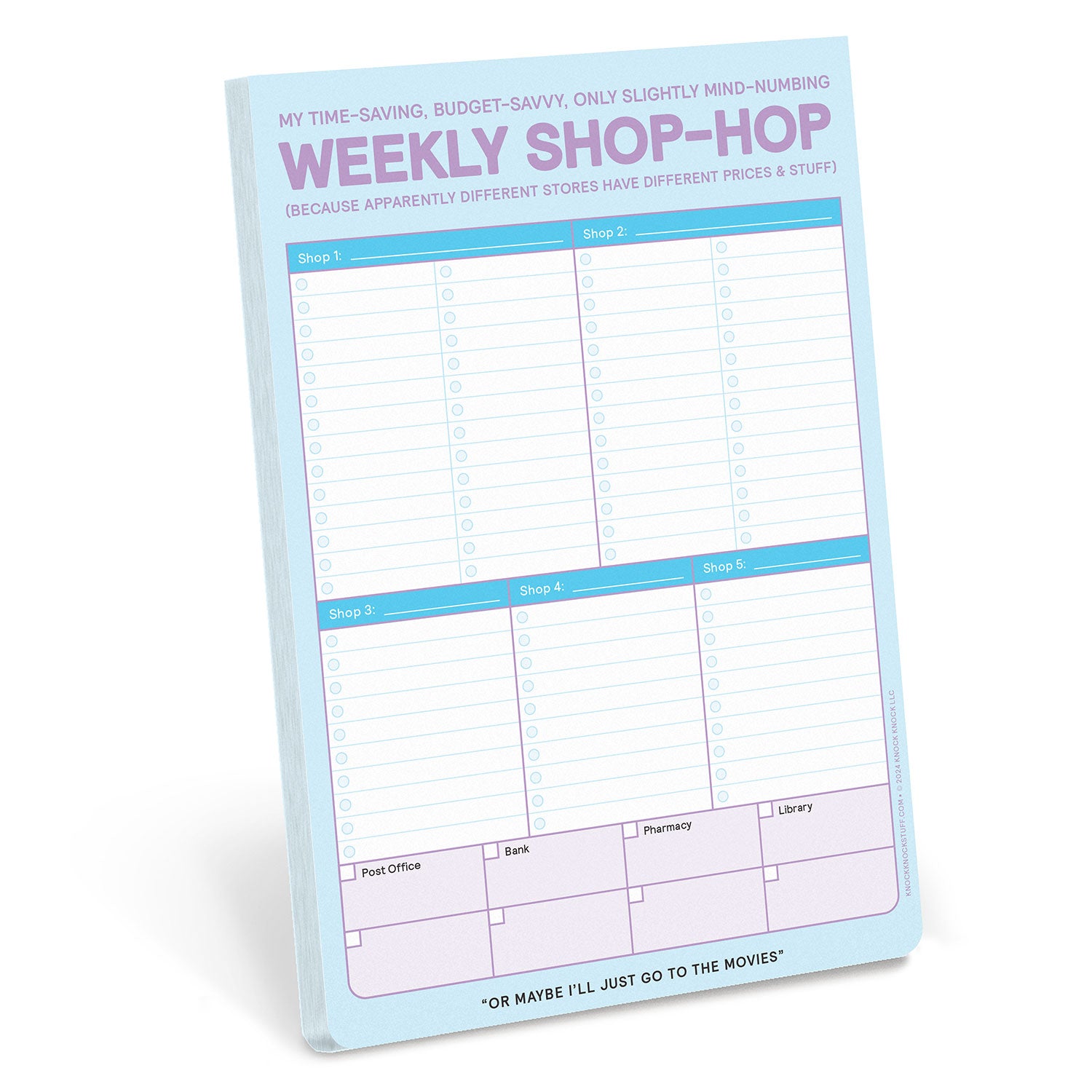 Weekly Shop-Hop Notepad w/ Magnet