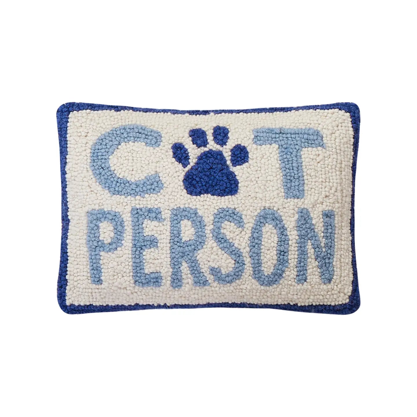 Cat Person Wool Hook Pillow