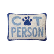 Cat Person Wool Hook Pillow