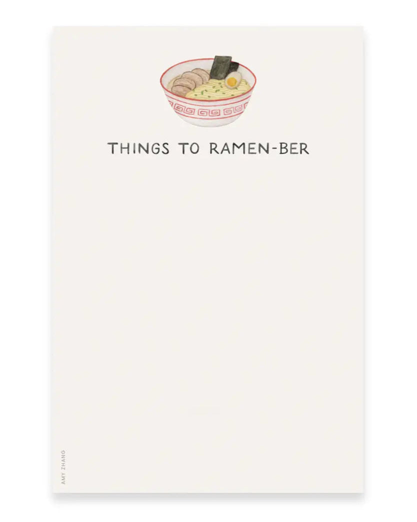 Things to Ramen-ber Notepad