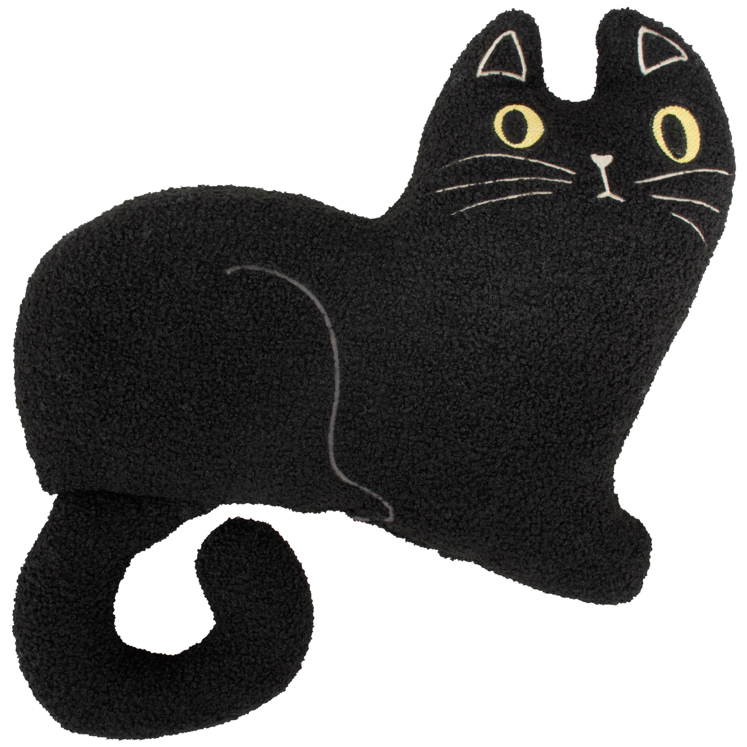 Black Cat Shaped Pillow