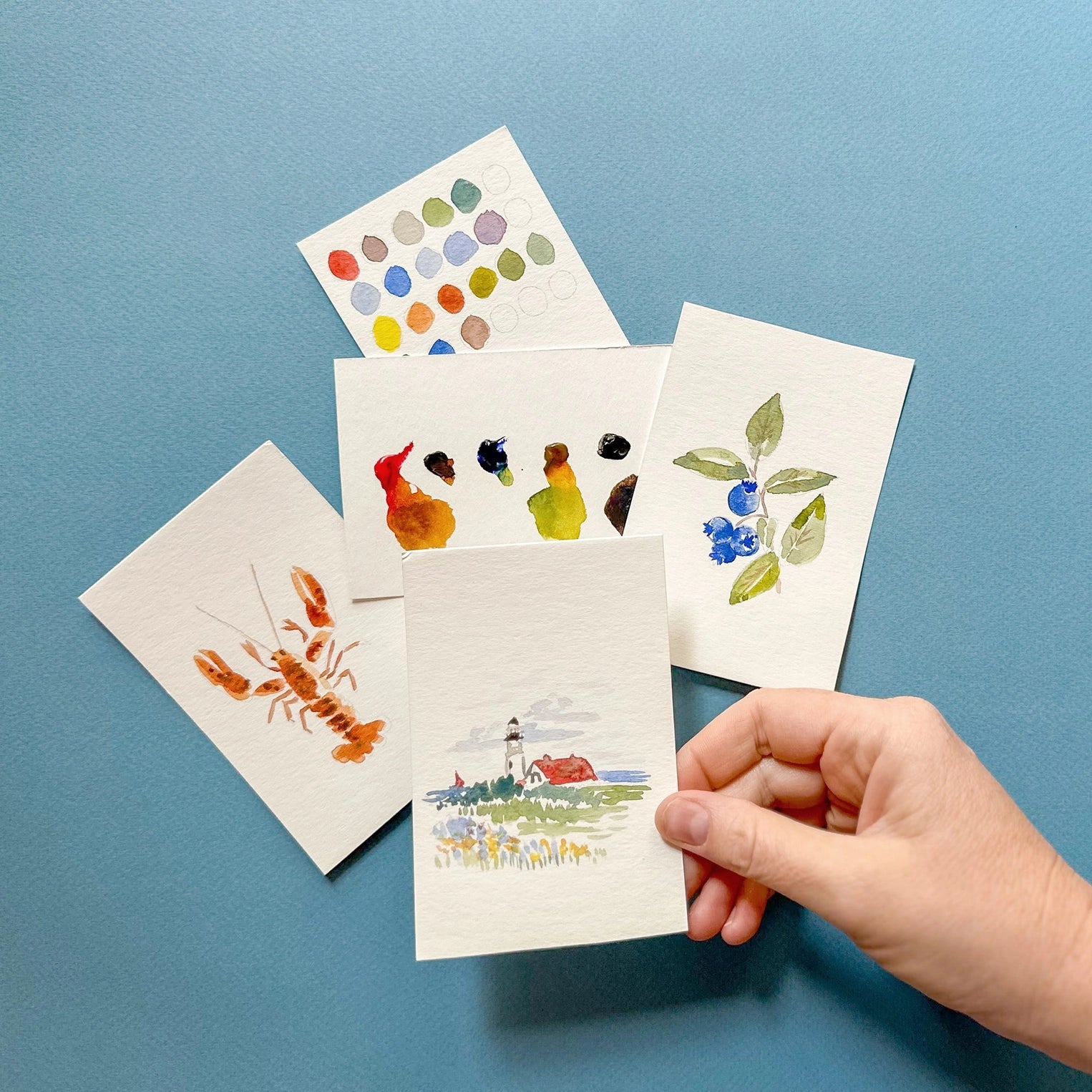 Mini Watercolor Painting Kit : Lighthouse