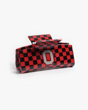 Ohio State Checkered Hair Claw