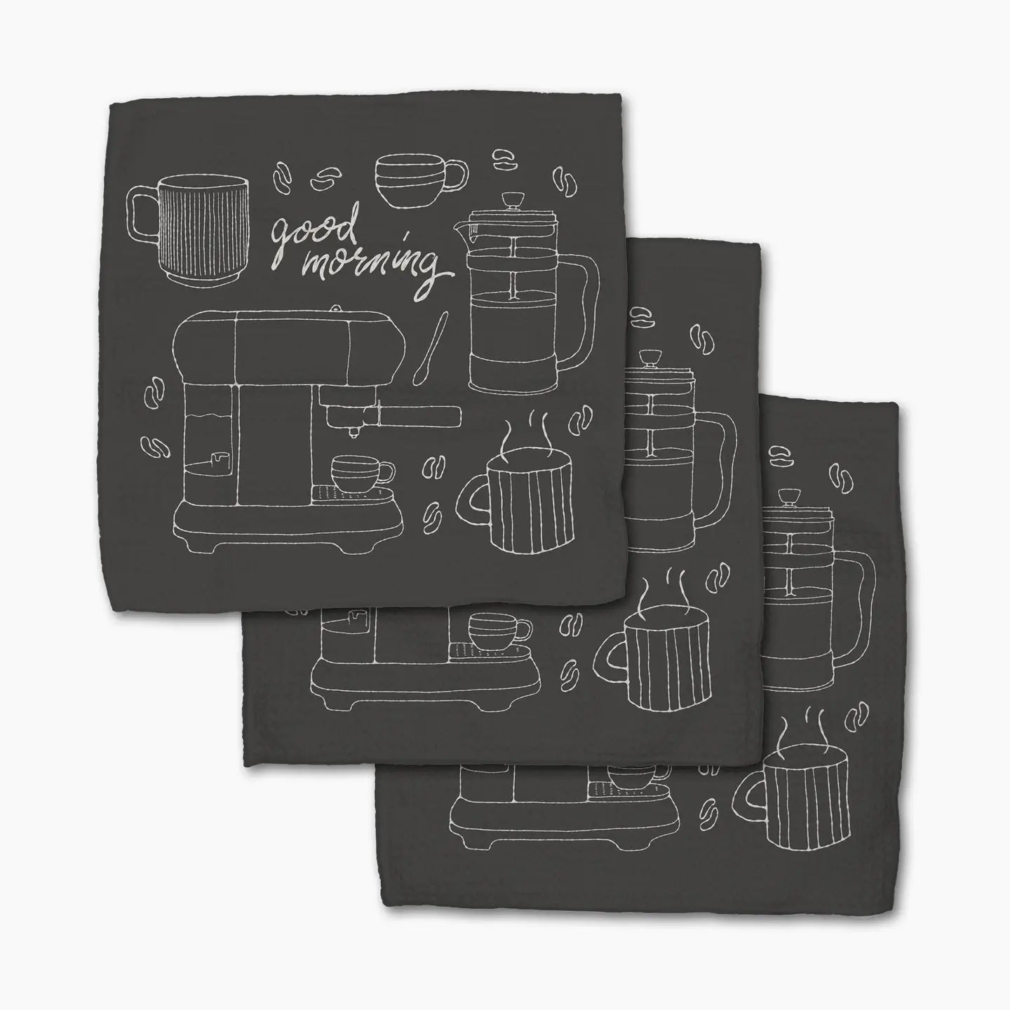Dish Cloth Set - Good Morning Coffee
