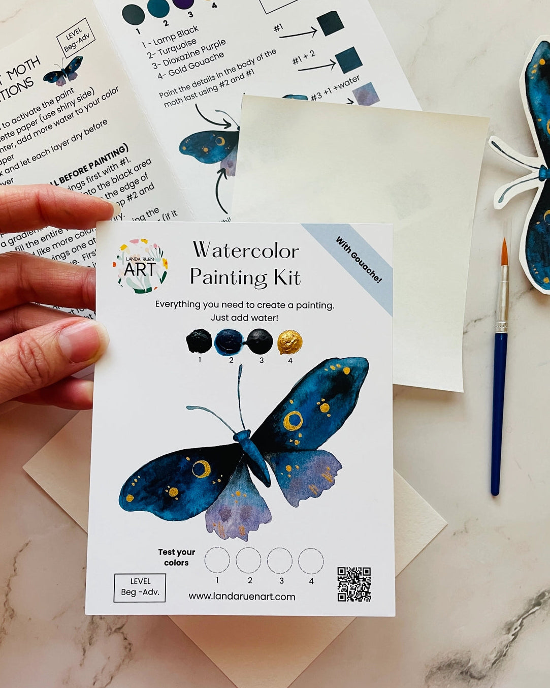Midnight Moth Mini Watercolor Kit