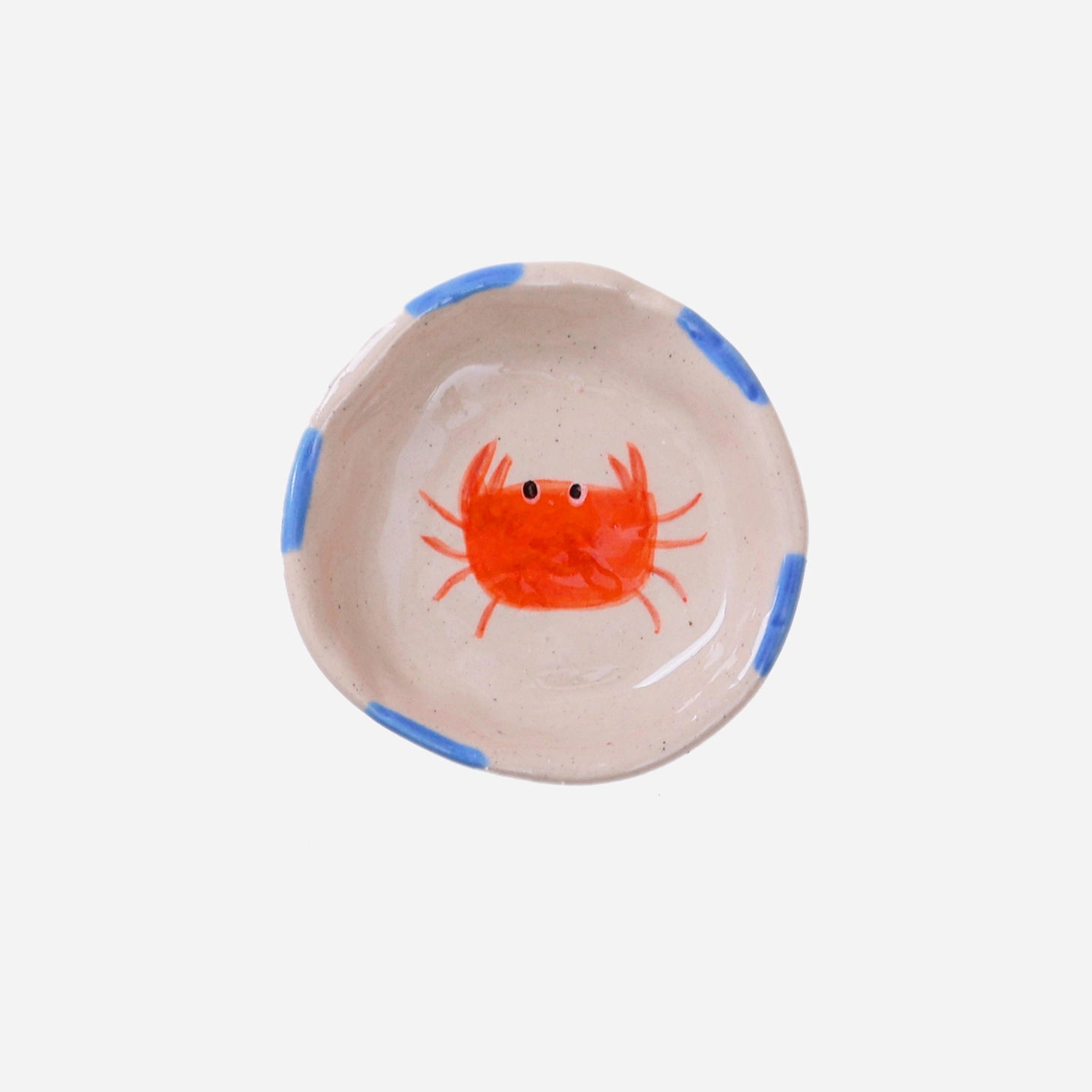 Small Ceramic Trinket / Ring Dish - Crab
