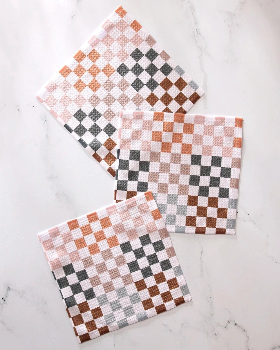 Dish Cloth Set - Boho Checkered