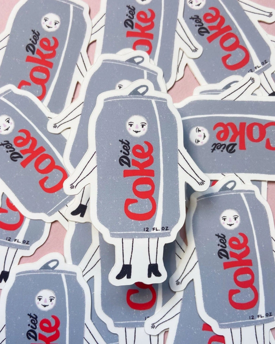 Diet Coke Person Sticker