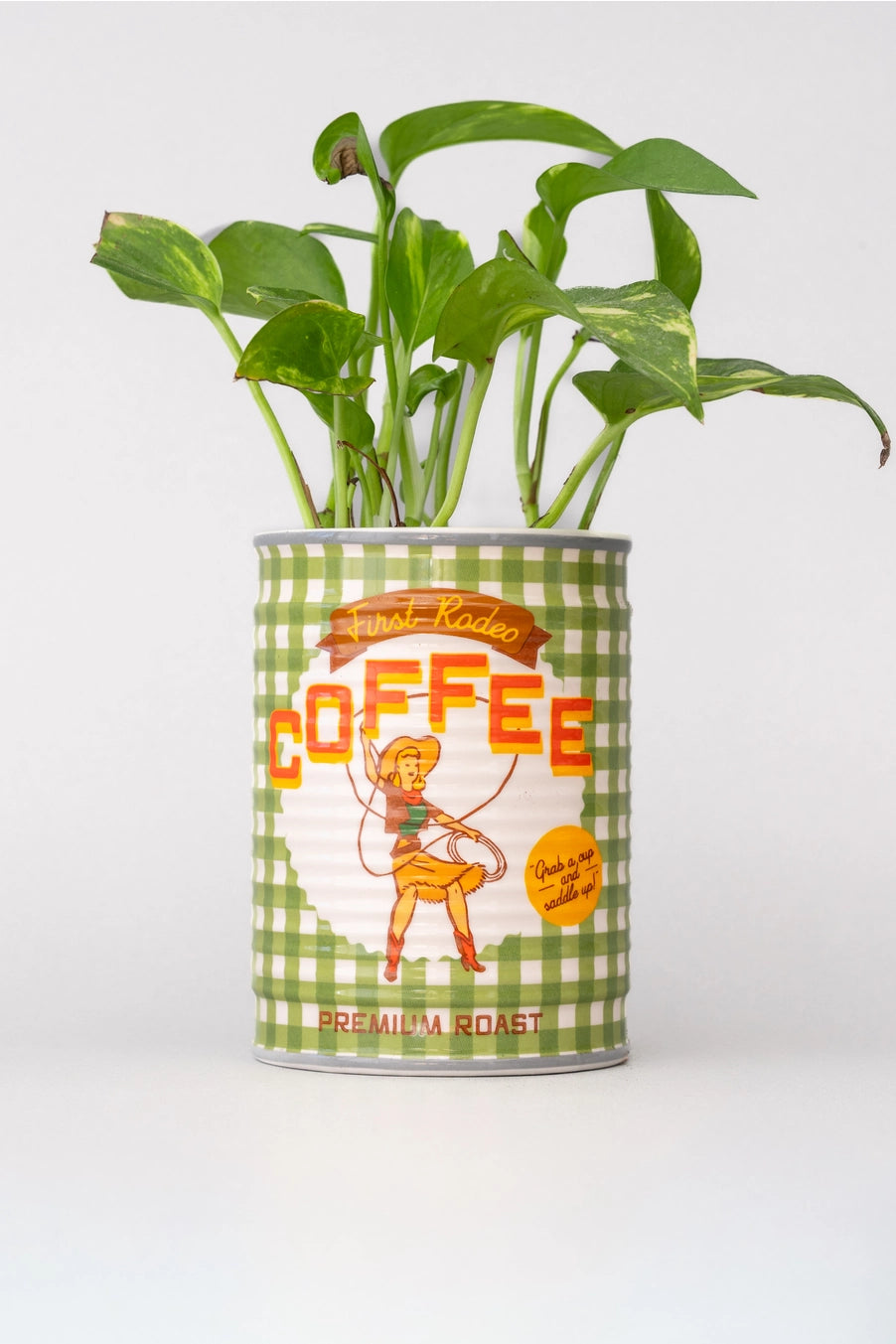 Ceramic Planter - Coffee Can