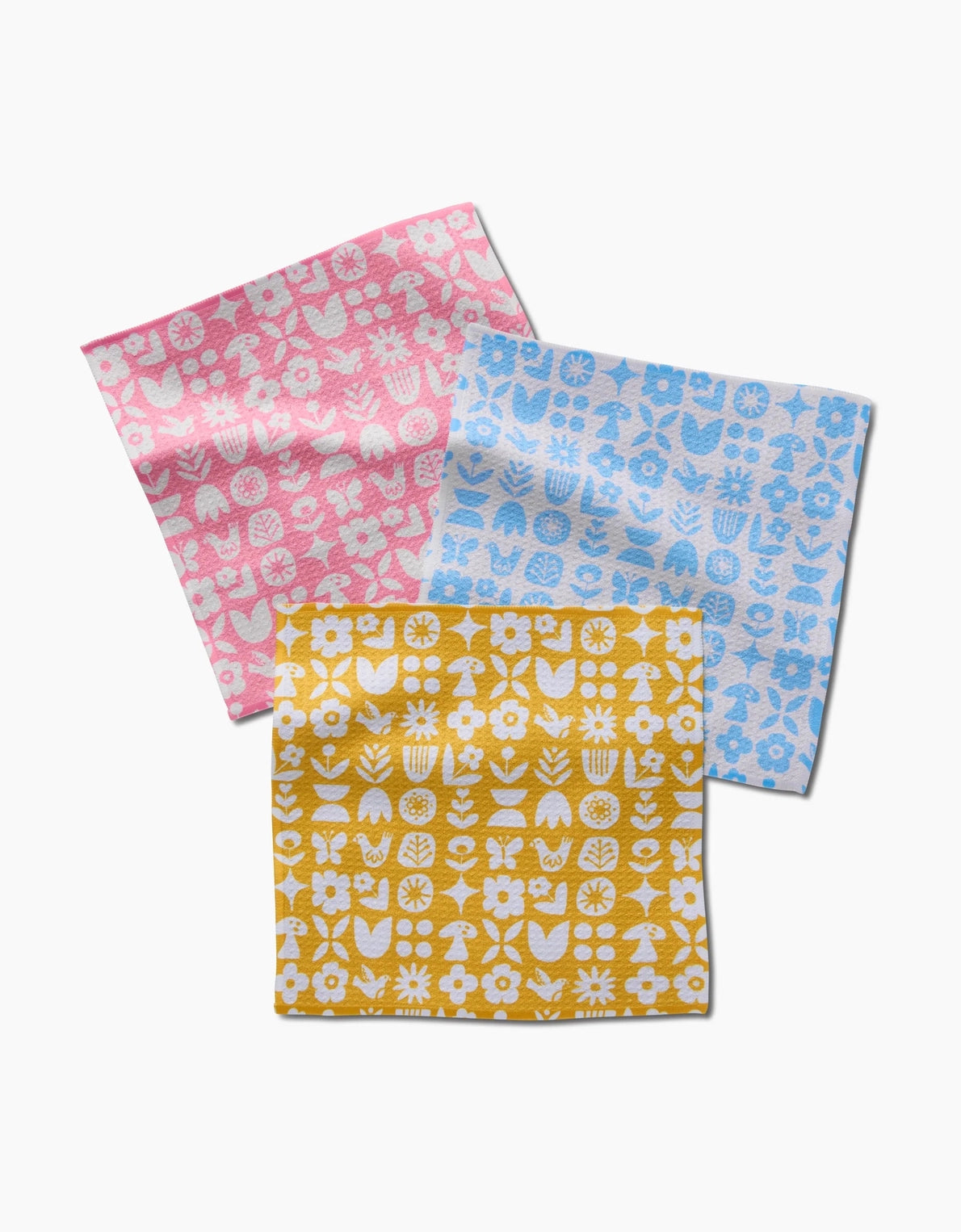Dish Cloth Set - Floral Patterned
