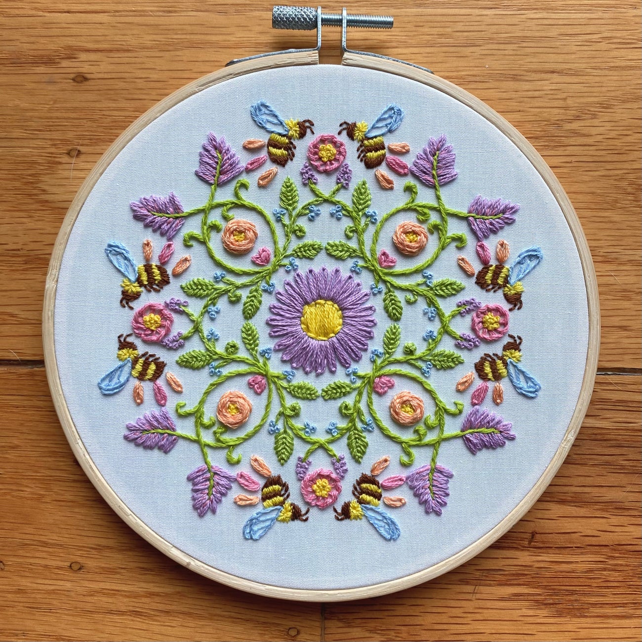Bee Mandala DIY Embroidery Kit