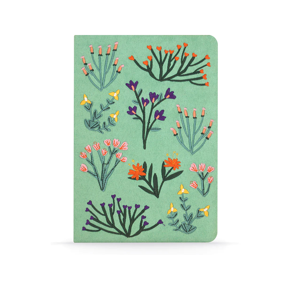 Floral Blooms Embroidered Journal Notebook