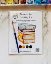 Book Stack Mini Watercolor Kit