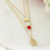 3 separate necklaces - 16''- 20'' Ohio State Matte Gold Logo Trio